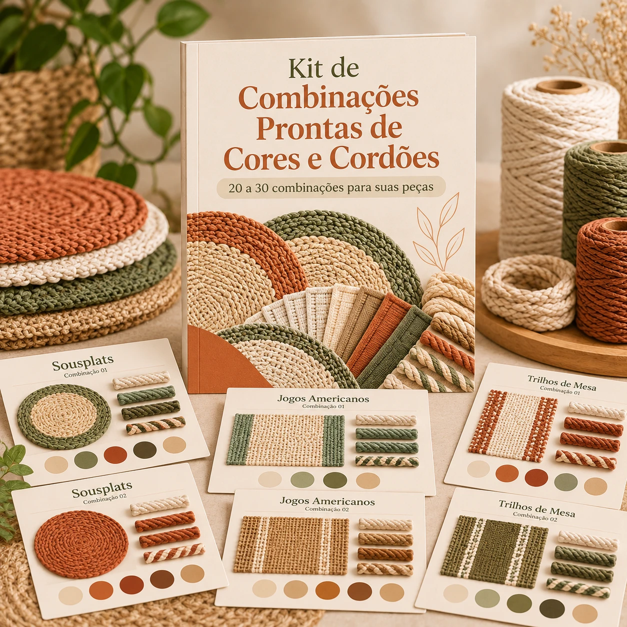 Capa do Kit de Combinações Prontas de Cores e Cordões