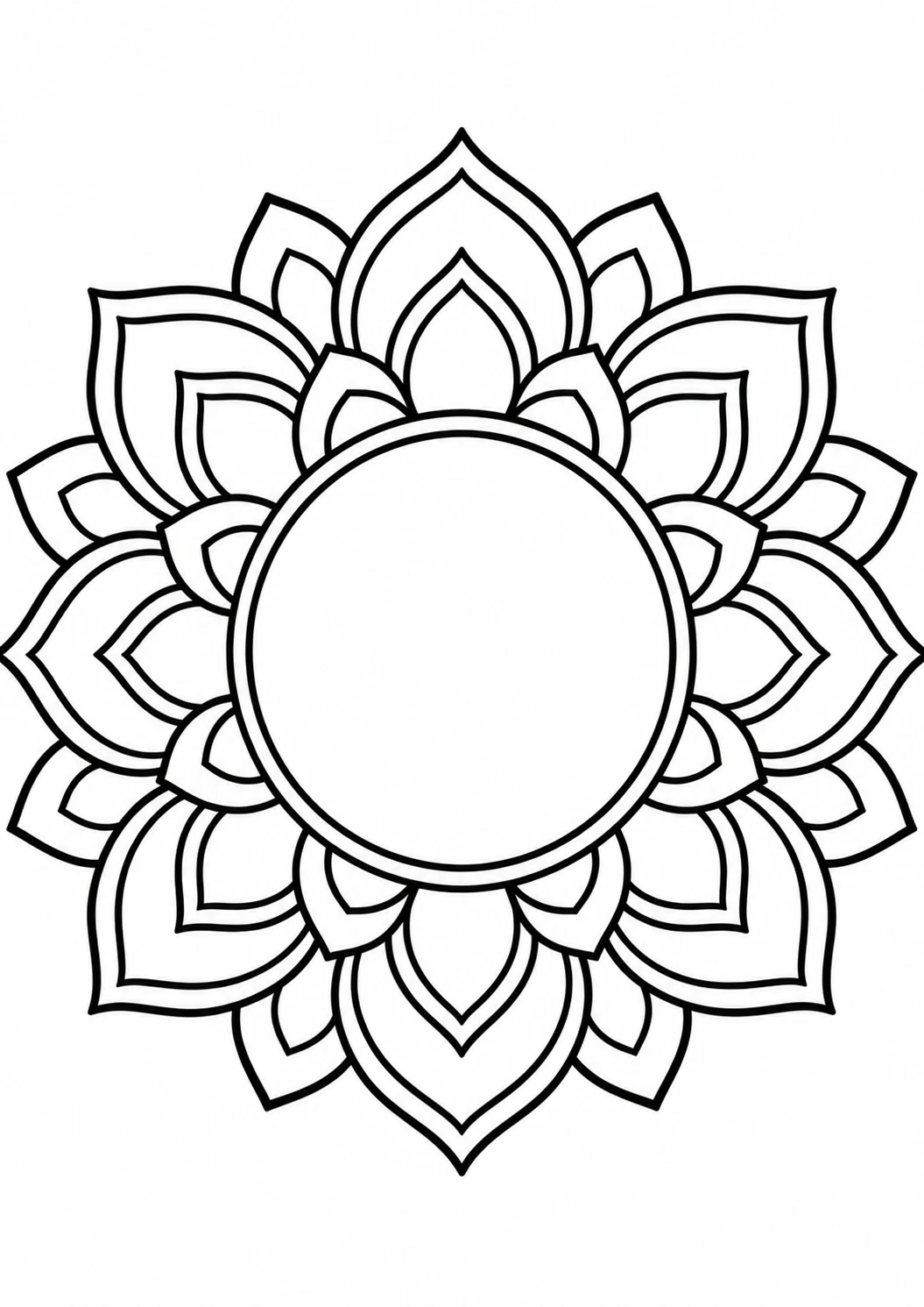 Molde de mesa posta em mandala floral