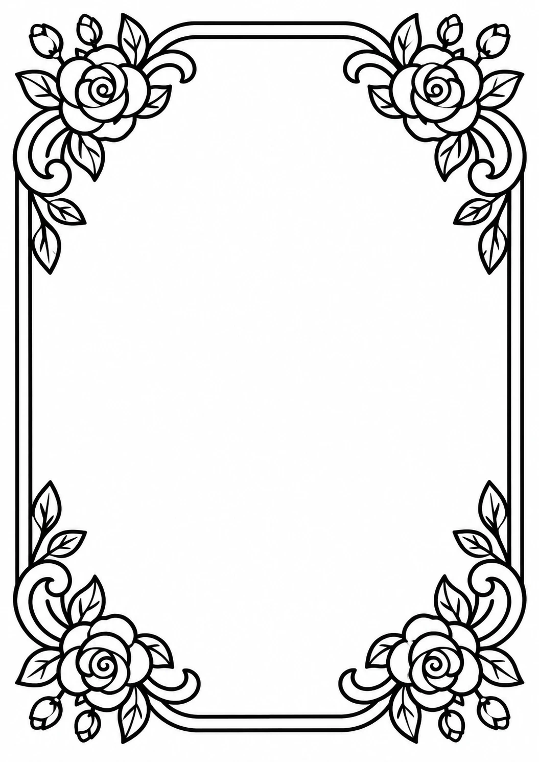 Molde de mesa posta com rosas nos cantos