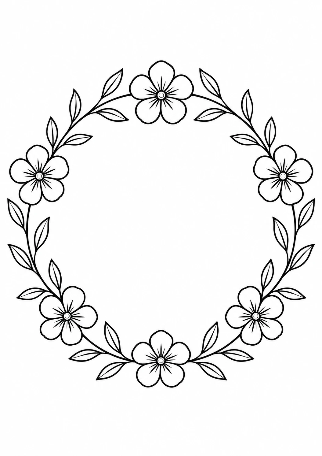 Molde de mesa posta em círculo floral