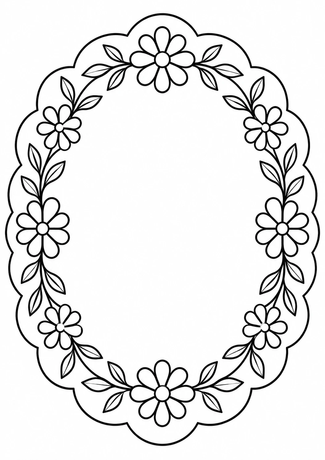 Molde de mesa posta oval floral